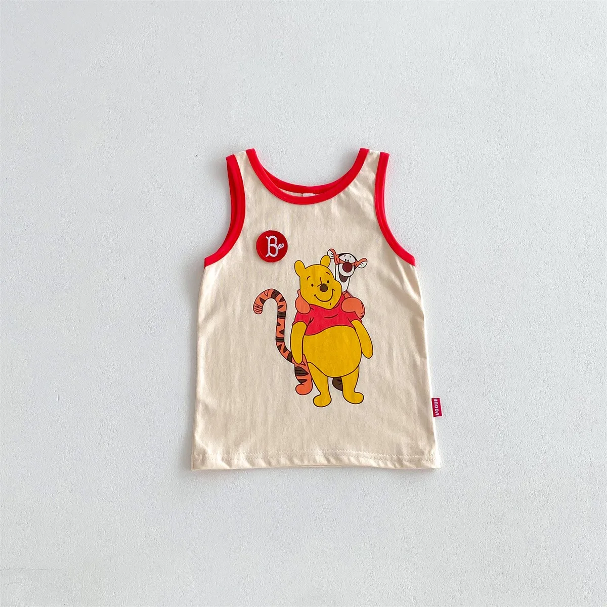 2024 Summer New Children Sleeveless Casual T Shirts Baby Boy Girls Cartoon Print Vest Toddler Fashion Loose Tee Top Kids Clothes 3