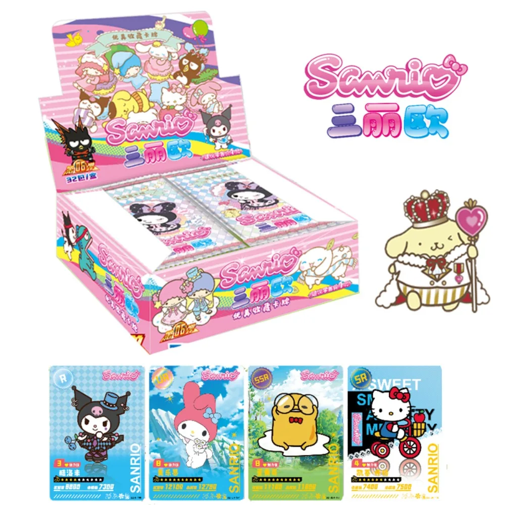 

Sanrio Collection Card For Children Easy Friendship Cute JEWEL PET BadBadtz-maru Cinnamoroll Limited Cartoon Card Kids Gifts