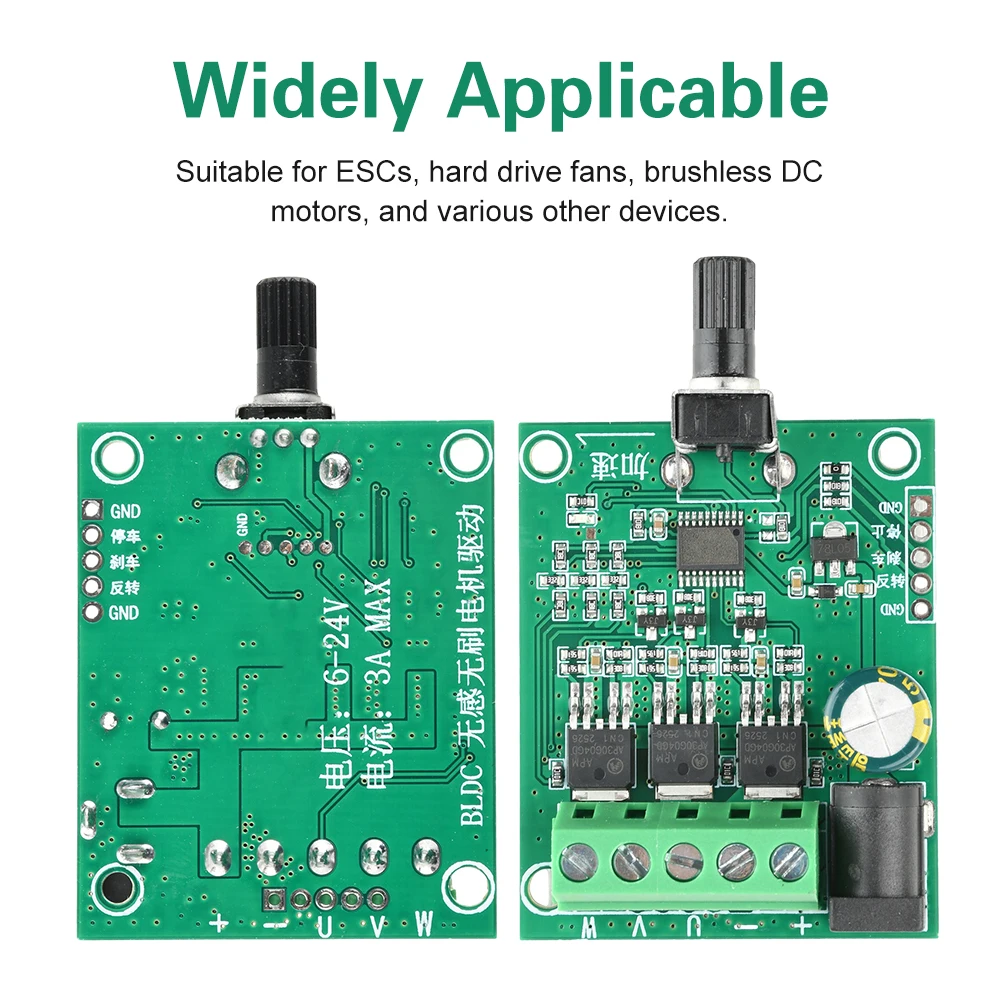 DC5-24V75WThree-PhaseDCBrushlessMotorDriveBoard,ElectricallyAdjustableHardDisk,FanMotorSpeedControllerModule-AliExpress