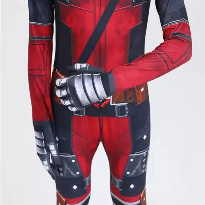 Superhero Deadpool Cosplay Jumpsuit 3