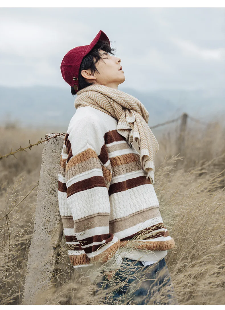 Men's y2k Knitted Sweater Patchwork Pullovers Korean Fall Winter Clothes Quality Sweatshirts For Men Knitwear Clothing Women