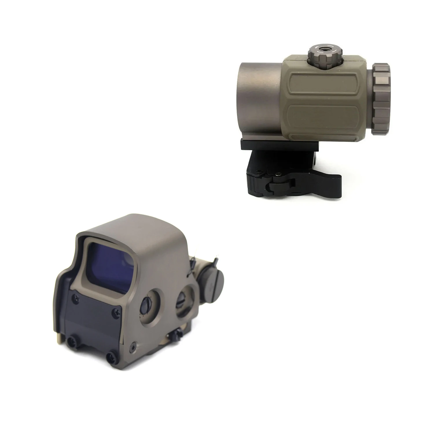 558+G43/G33 Holographic Collimator Sight Red Dot Optic Sight Hunting Gear W/20mm Rail Mounts&Quick Detach Lever