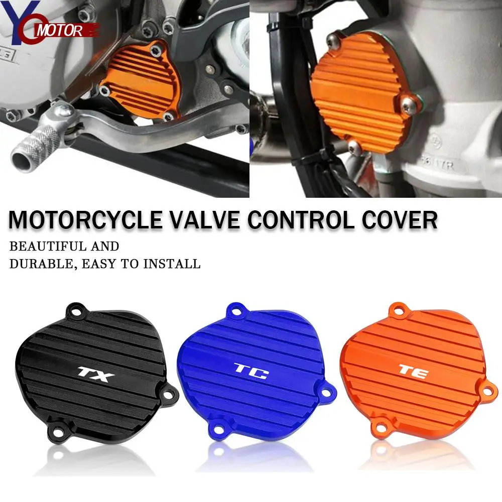 

CNC алюминий для Husqvarna 250/300 TC/TE/Тей/TX 2014-2021 2020 2019 2018 Мотоциклетные аксессуары Выхлопной Клапан контрольная крышка