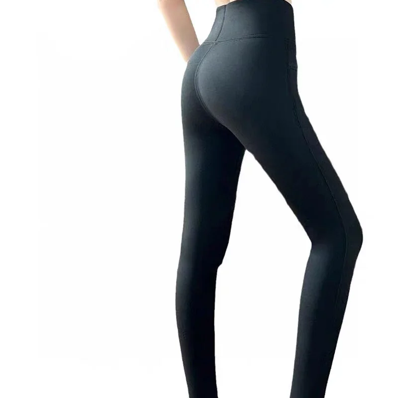 

Осенне-зимние плюшевые утягивающие брюки, плотно прилегающие, теплые и обтягивающие