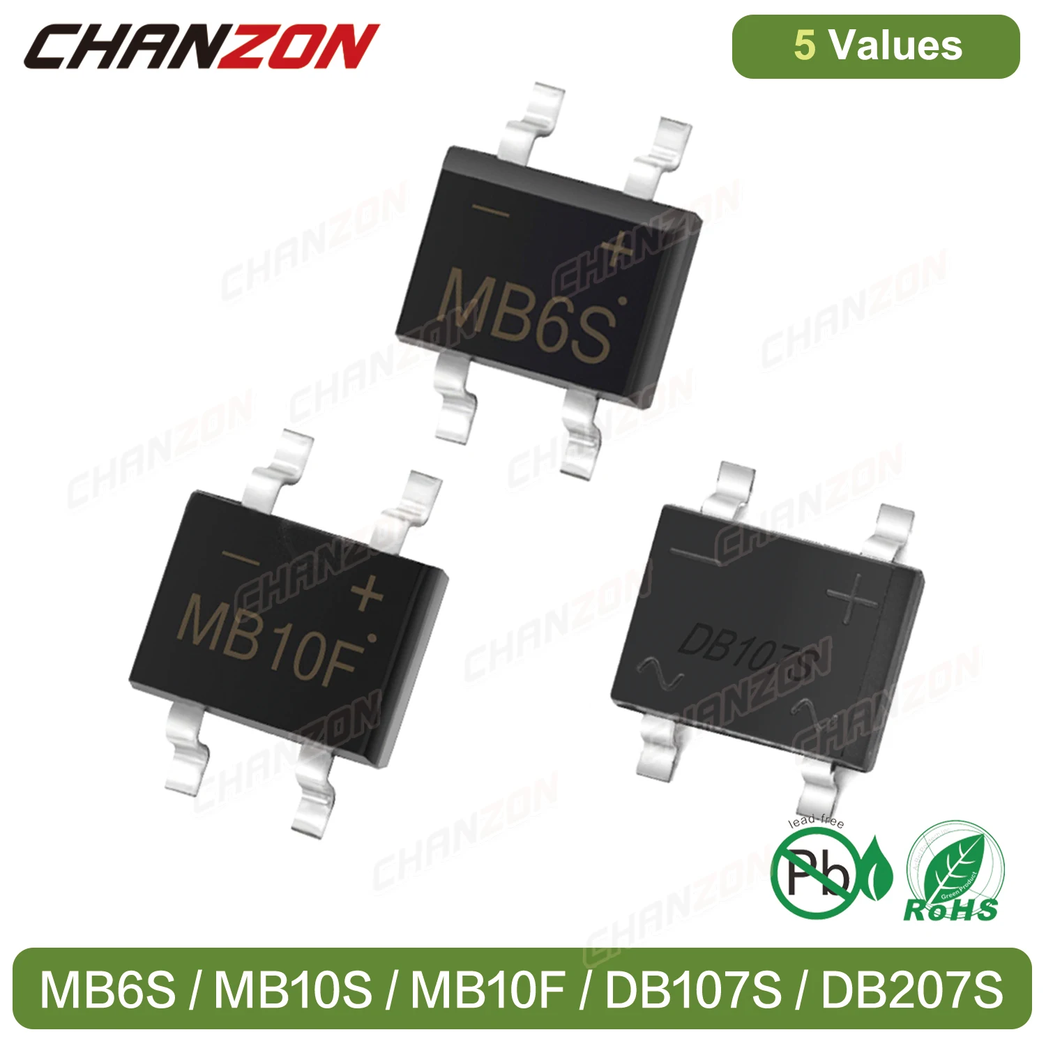 MB6S MB10S MB10F DB107S DB207S SMD 다이오드 브리지 정류기 MBS MBF 0.5A 1A 2A 600V 100..