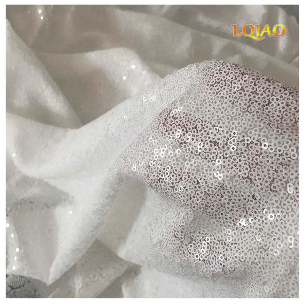 

Customized Sequin Tablecloth, White, 2.5x5.5m, 1 Pc