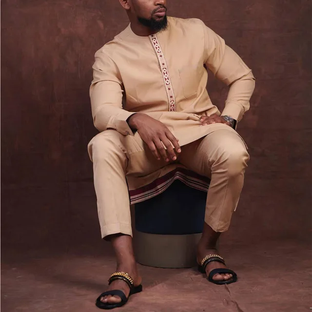 Chinedu Long Sleeve Dashiki Outfit - Image 2