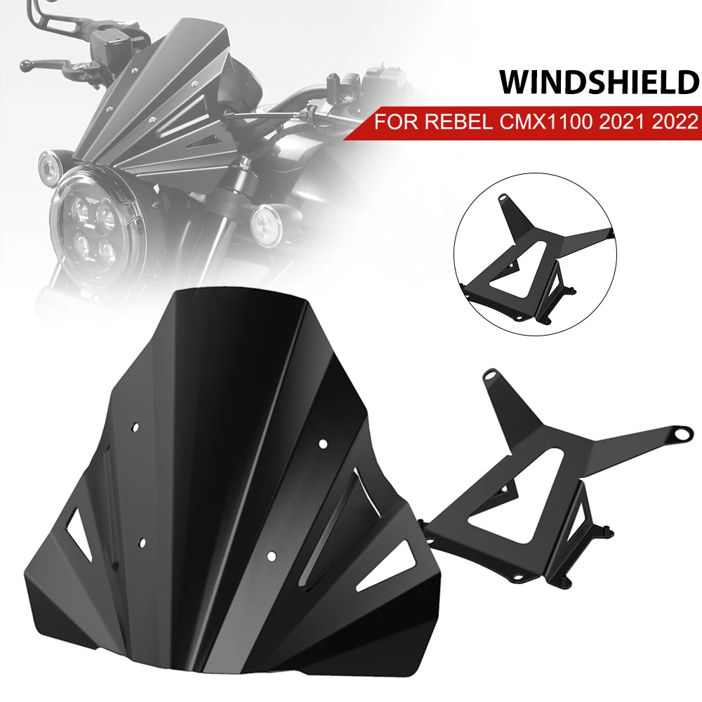 

CMX1100 REBEL 2021 2022- Motorcycle Accessories Windshield Windscreen Wind Shield Deflector For HONDA CMX 1100 Rebel cmx 1100