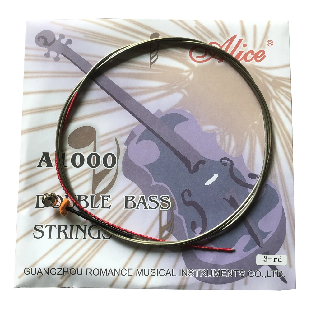 A1000 Alice 4/4 3/4 1/2 1/4 1/8 Scale 4-String G1st D2nd A3rd E4th Double Bass Strings