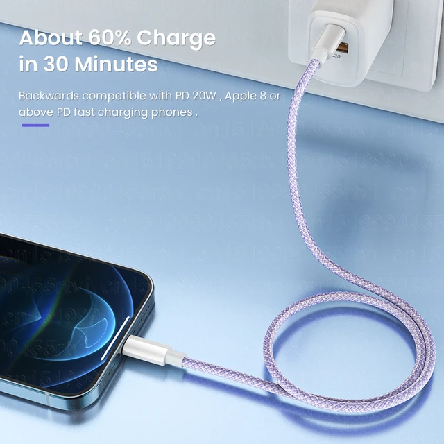 빠른 충전과 안정적인 데이터 전송을 위한 USB C 케이블
