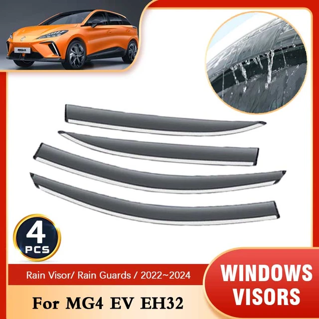 4x Windscreens für MG4 EV EH32 2022 2023 2024 Auto Zubehör Deflektoren  Awing Trim Auto Seite Fenster Visiere Regen Augenbraue wachen - AliExpress