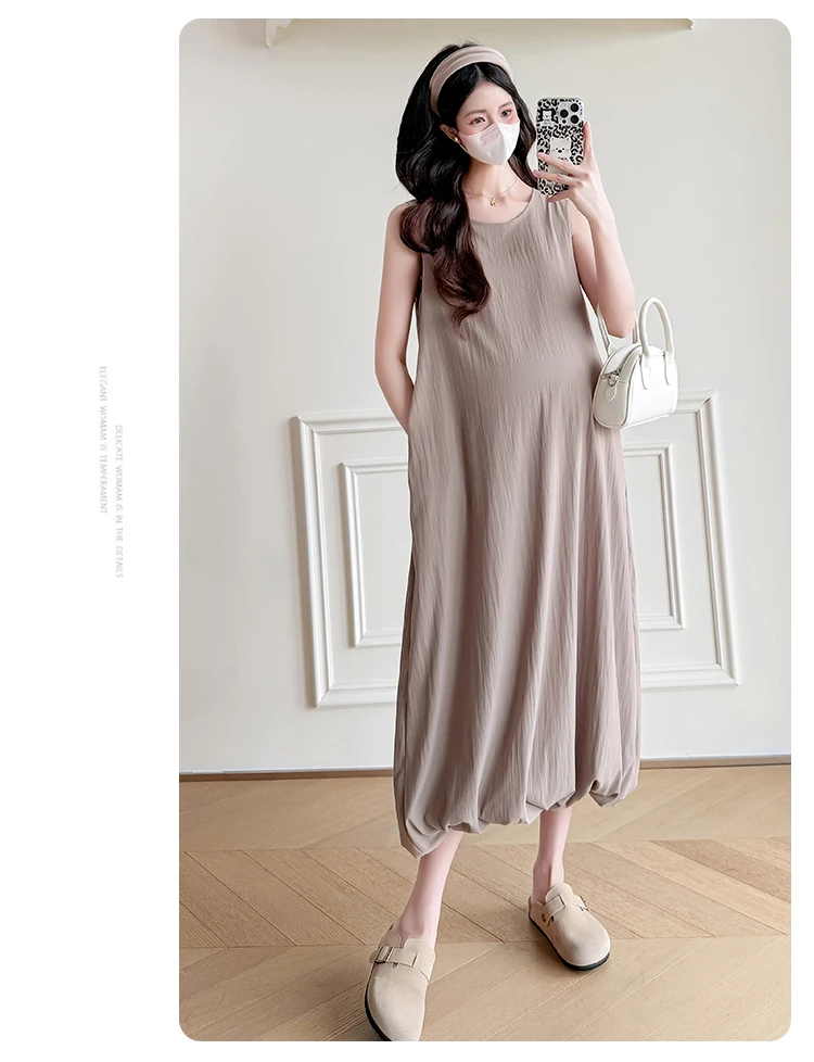 Bubble Hem Maternity Dress