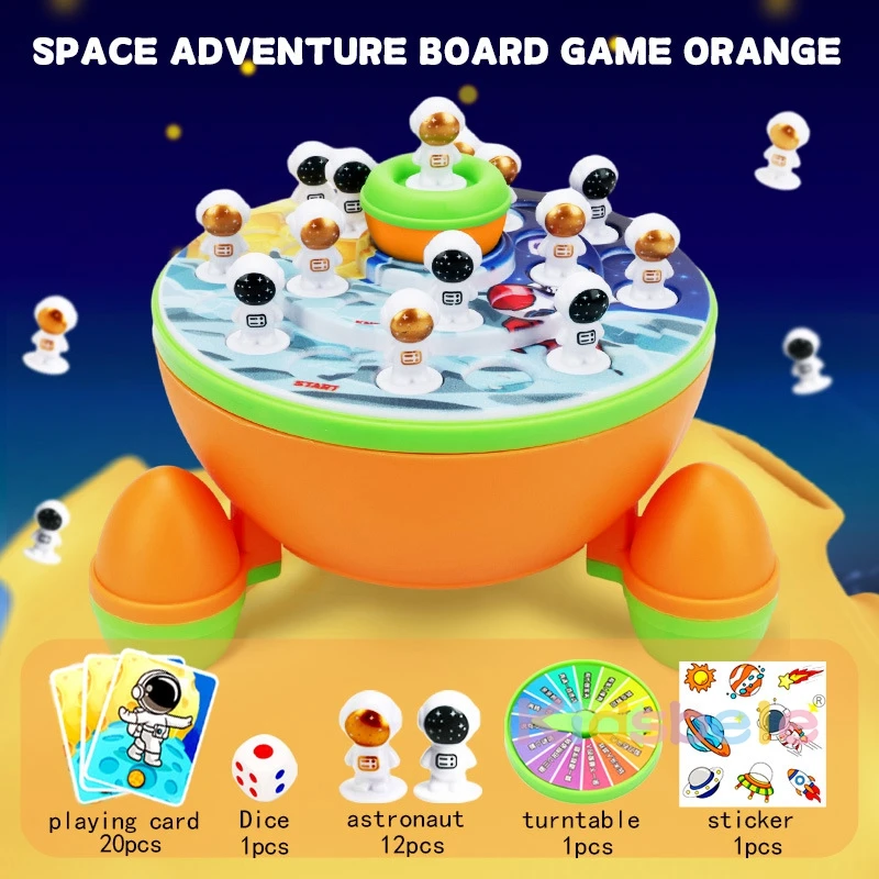 Space Board Game Creative Astronaut Toy Educational Board Game Funny Table Games for Boys, Girls, Party 4