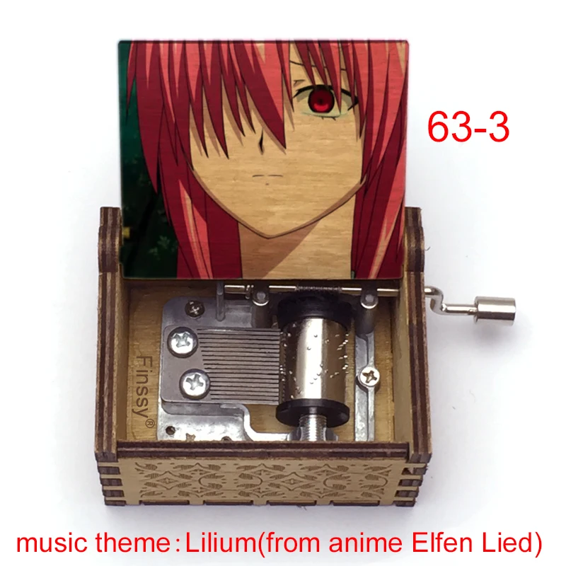 Anime Music Box 18-Note Wood Lilium lucy