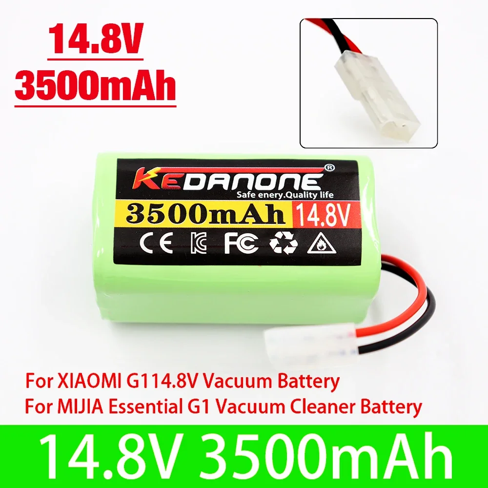 

2024 14.8V 3500mAh 4000mAh Li-Ion Cylindrical Rechargeable Battery Pack For Xiaomi G1 Panasonic MC-WRC53 Fetion X3 FLYCO FC9601