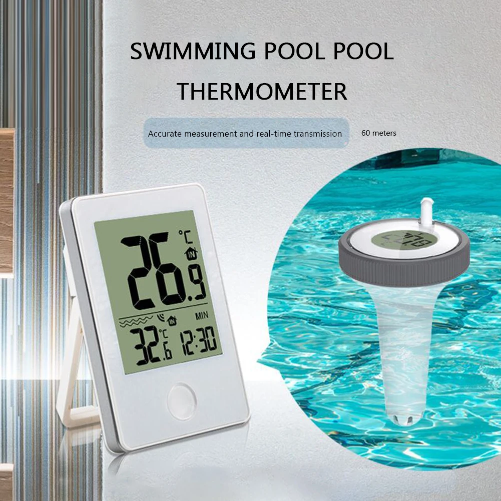 pool clock and thermometer