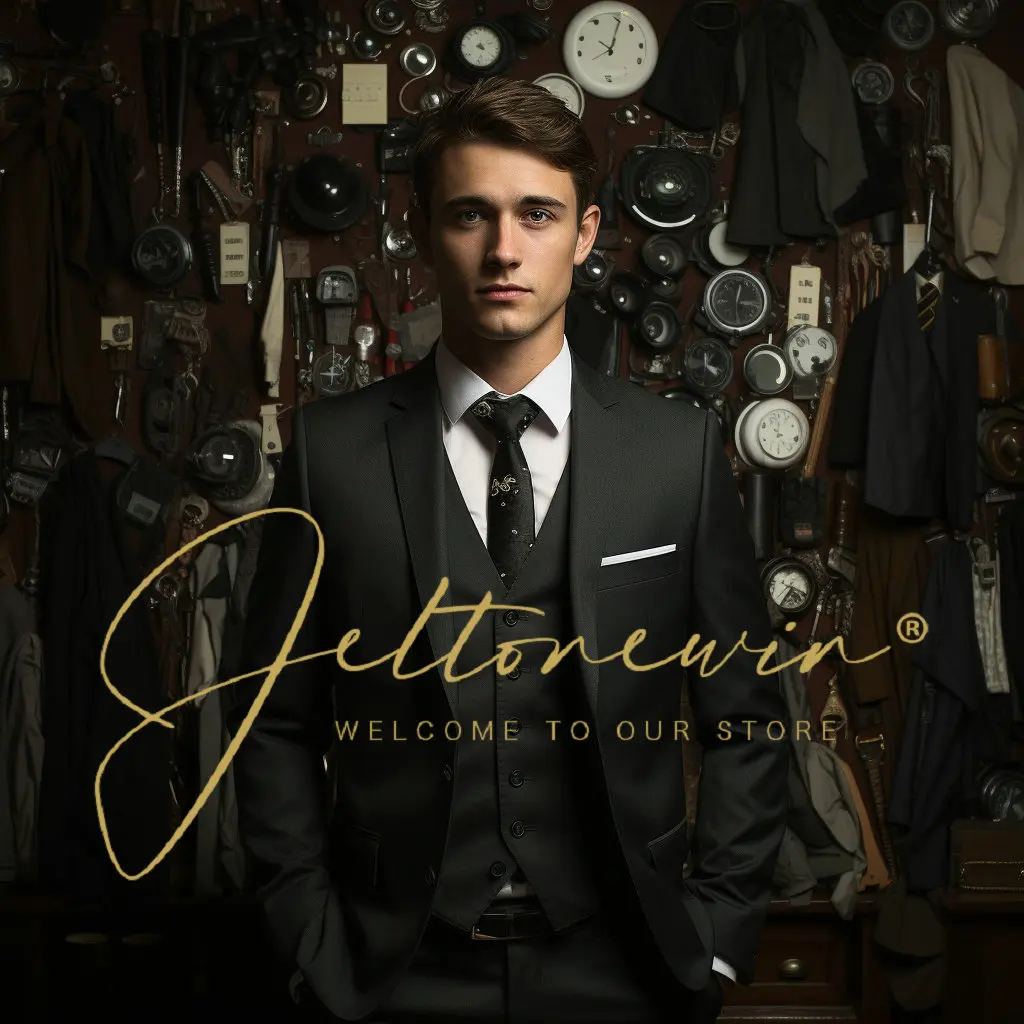 

Деловой мужской костюм из 3 предметов, свадебный смокинг для жениха, приталенные деловые костюмы, Свадебный костюм цвета шампанского, мужской костюм (Блейзер + брюки + жилет)