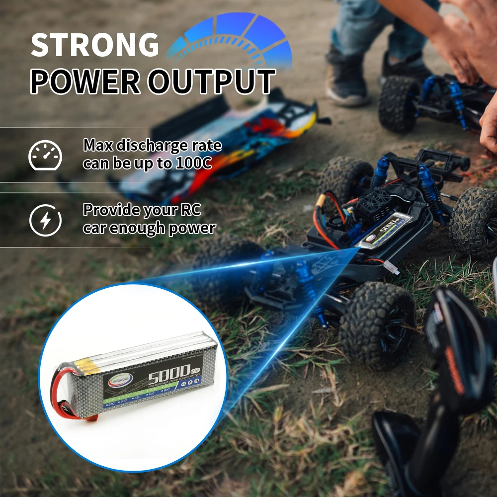 Batterie LiPo 6S 5200mAh 60C XT60 pour RC Planeur