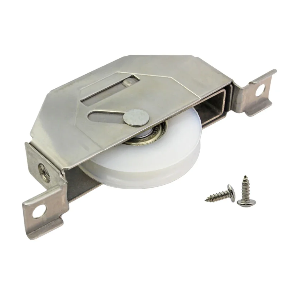 Stainless Steel Nylon Sliding Door Pulley Screen Window Wheel Cabinet Nylon Hanging Roller For Wardrobe Furniture Hardware Part