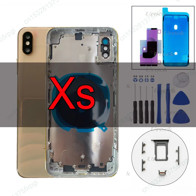 

OEM новый корпус для iPhone Xs 5,8 "задняя крышка Крышка батарейного отсека средняя рамка панель со стеклянным шасси запасные части