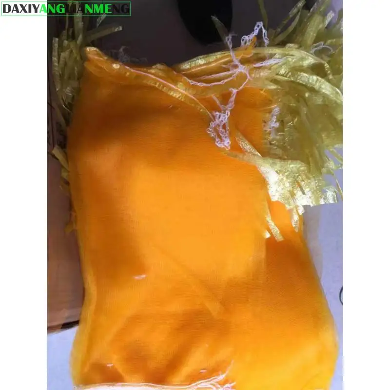 100pcs/Lot Elastic Blanking Onion Mesh Bags Sweet Potato Chestnut Walnut Package Fruits Vegetables Mesh Storage Bags reusable fruit and vegetable bags