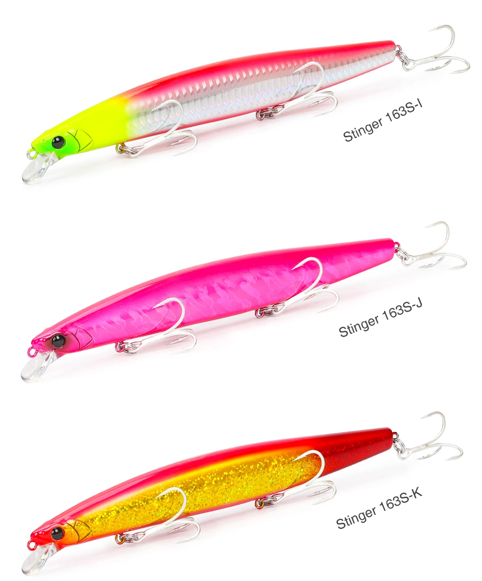 TSURINOYA 163S Ultra Long Casting Sinking Minnow Meeresangelköder STINGER 163 mm 34,2 g Seebarsch Thunfisch Salzwasser Große harte Köder – Detail 20