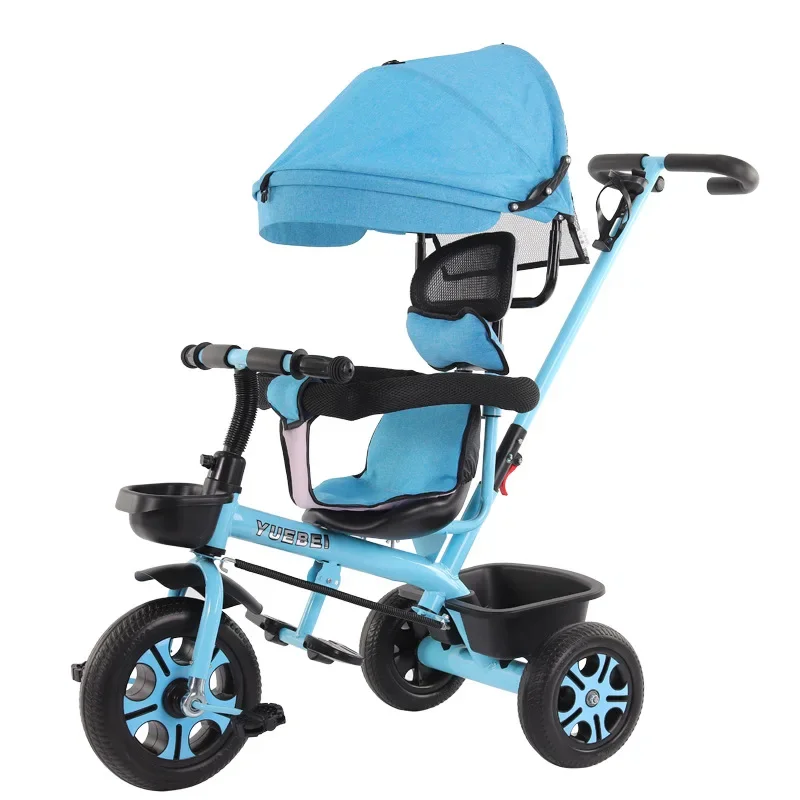 4-in-1 Infant Tricycle &ndash; Folding Rotating Seat, Baby Stroller with 3 Wheels, Kids Bike, Three-Wheel Toddler Trolley children tricycle