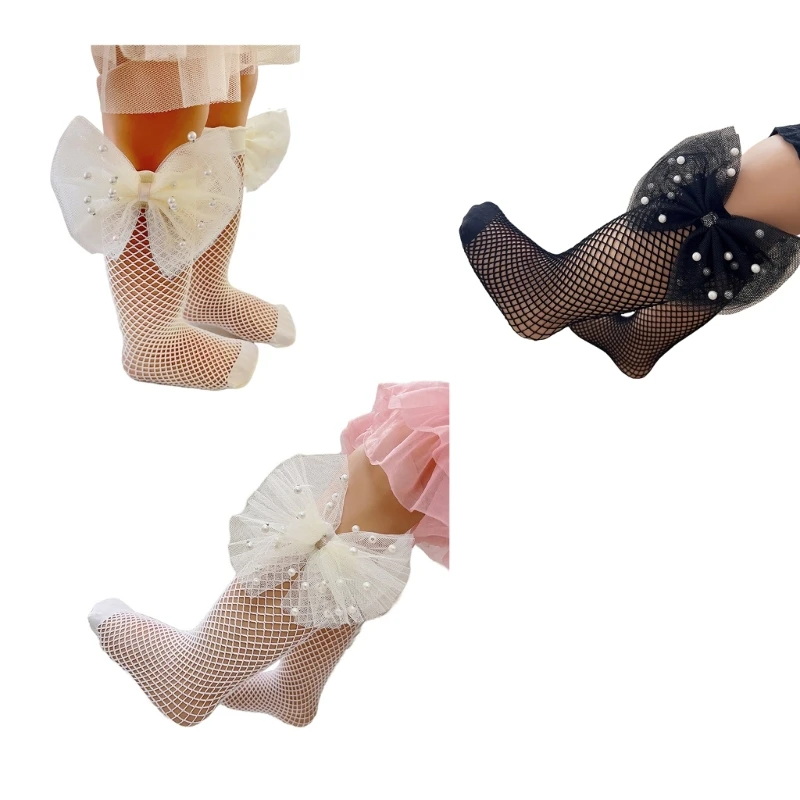 

Cute Socks Fishnet Stockings Socks Princess Socks Mesh Socks Toddler Girl Socks suitable for 1-13 Years-old Kid