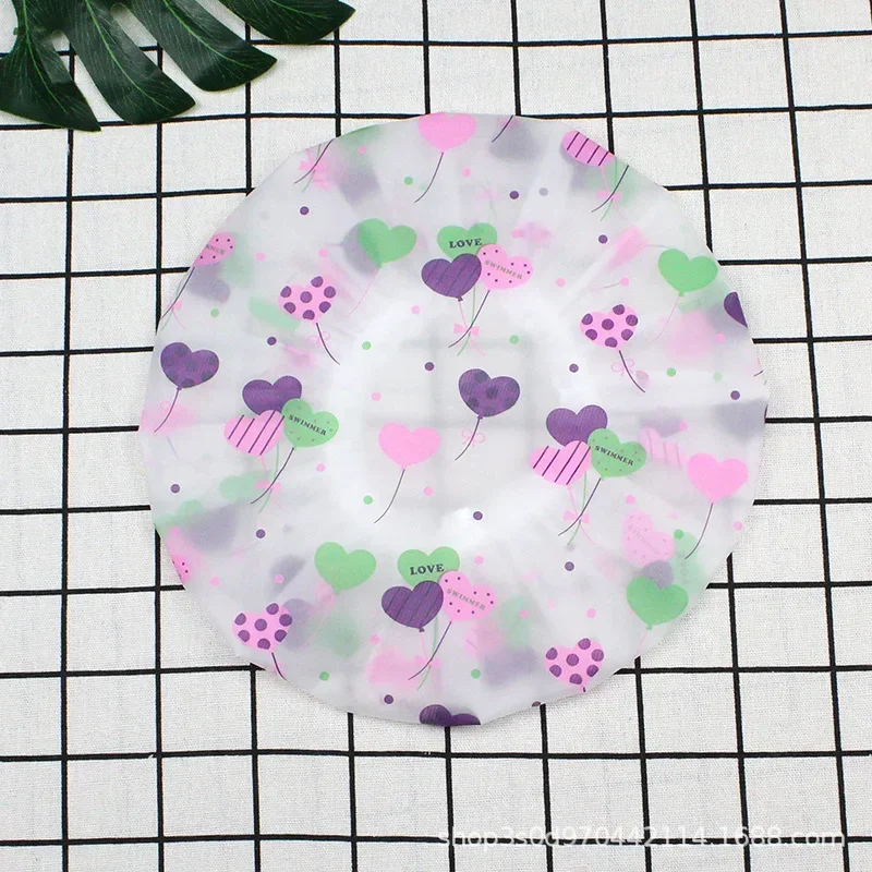 Hot Selling Waterproof Shower Cap Thickened Elastic Shower Cap Shower Cap Ladies Spa Bath Accessories Hair Salon Bathroom Produc 5