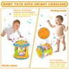Baby 4 in 1 Tummy Time Crawling Toy Early Learning Sea Animals Sensory Toy Light Up Musical Projector for Infant Toddler Gifts 5