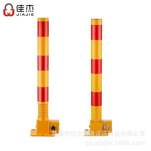 Parking space floor lock Parking space vertical pile spring column lock Thickened anti-collision occupancy Garage lock 3