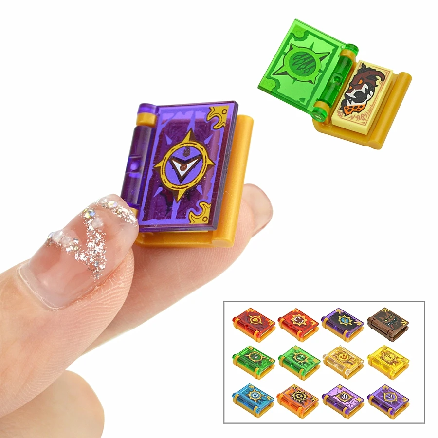 12-Piece Toy Magic Book-Themed Building Blocks Educational Set