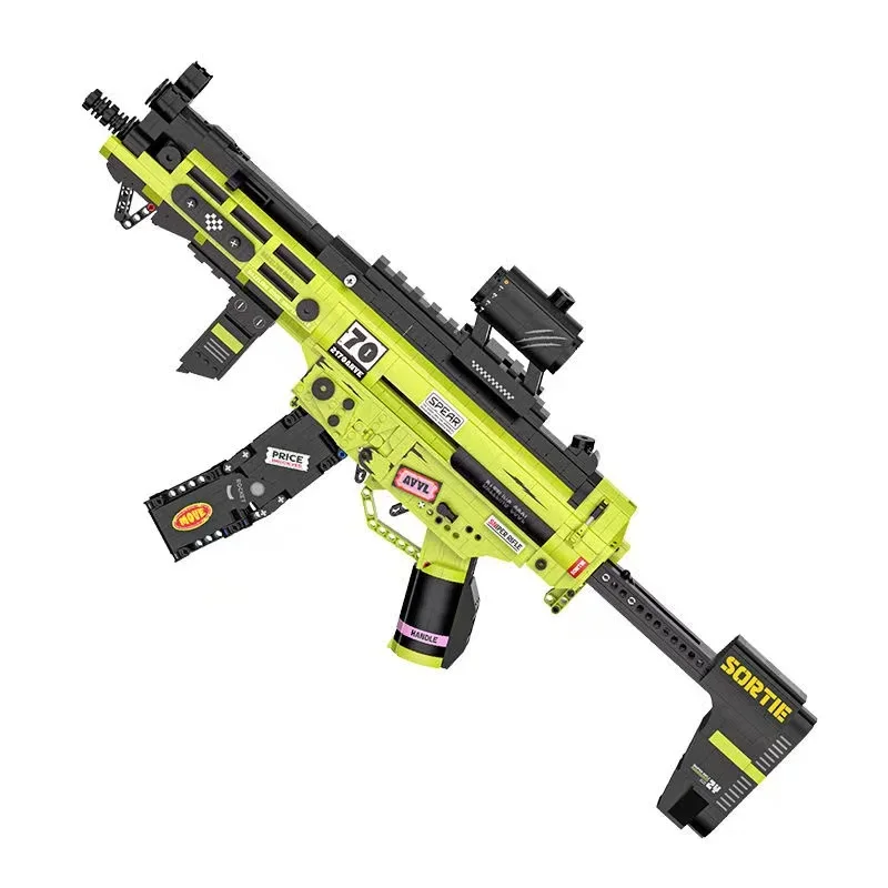 1698pcs MOC Military MP5 KRISS Vector Building Blocks Submachine