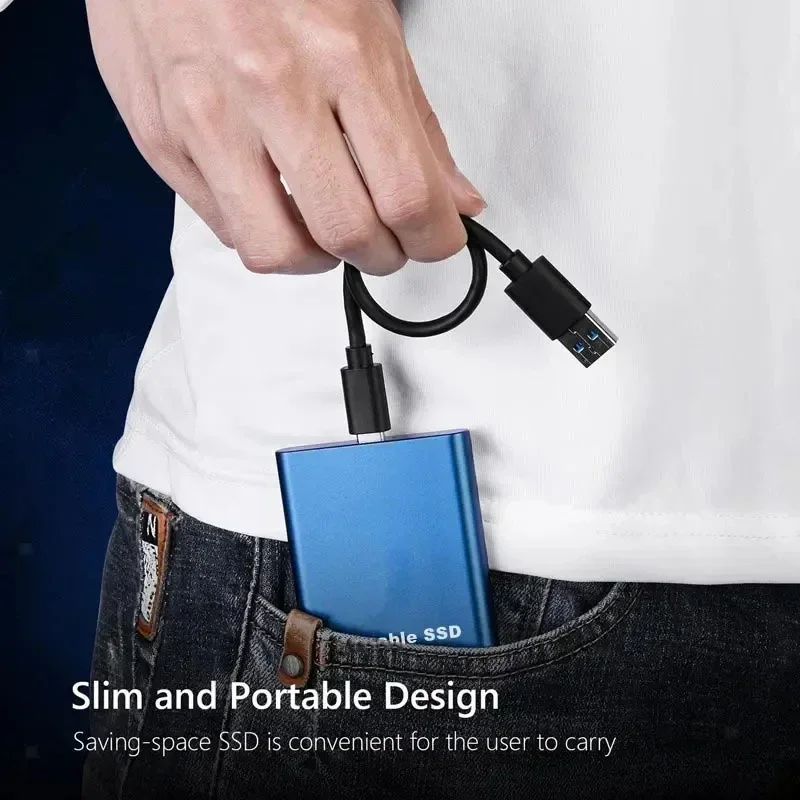 MIJIA SSD 4TB 128TB Flash Hard Drive External Type-C High Speed USB3.1 SSD Storage Portable HD Hard Disk For Laptop/PC