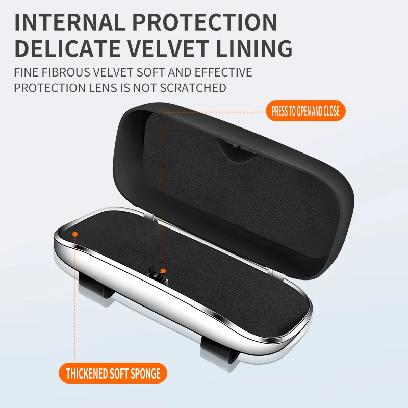 자동차 안경 상자 휴대용 자동차 선글라스 홀더 자동차 운전 안경 홀더 안경 케이스 선 바이저 자동차 렌즈 홀더