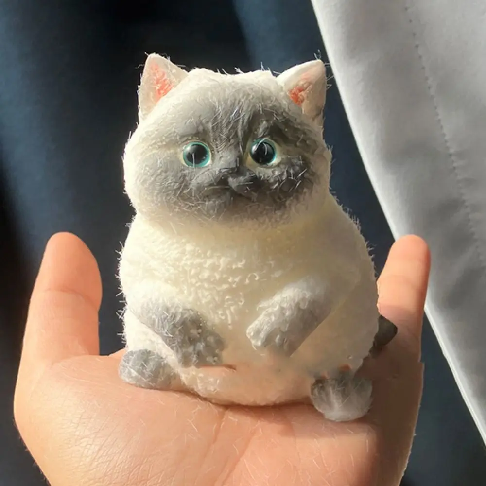 Slow Rebound Big Cat Figure Squeeze Toy Animal Cartoon Simulation Cat Squeeze Toys Colorful Soft Cat Fidget Toy Sensory Toys 4