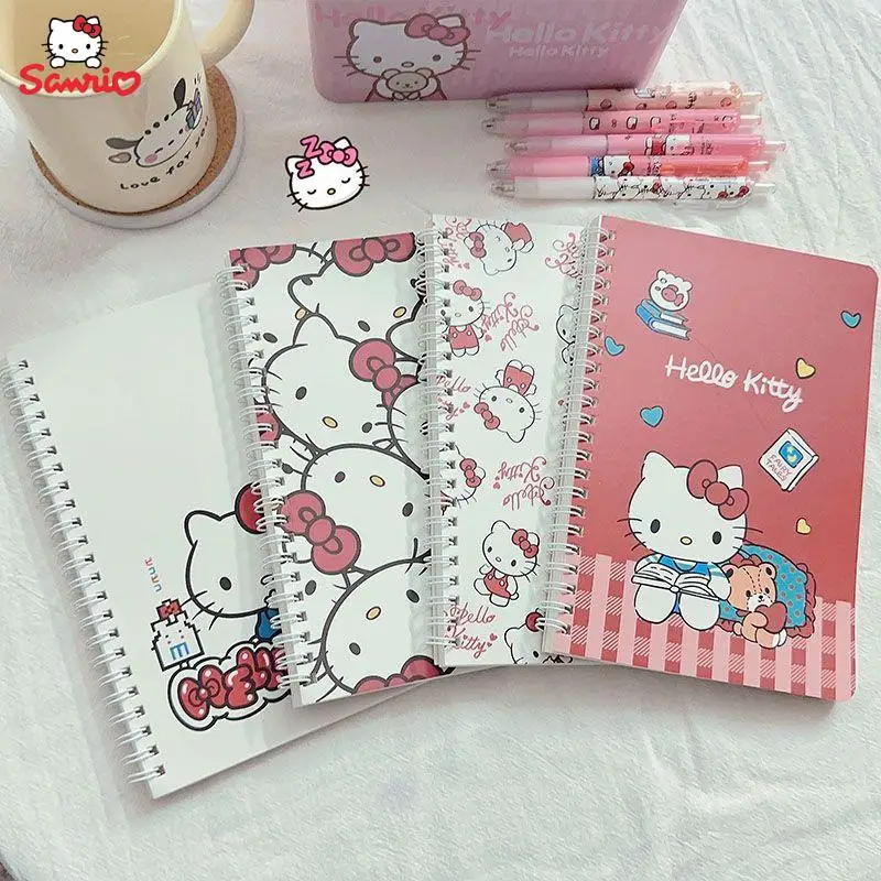 

Cartoon Anime Sanrios Stationery Hello Kittys Kawaii Cute Student A5 Notebook Children Handbook Notepad Children's Gift