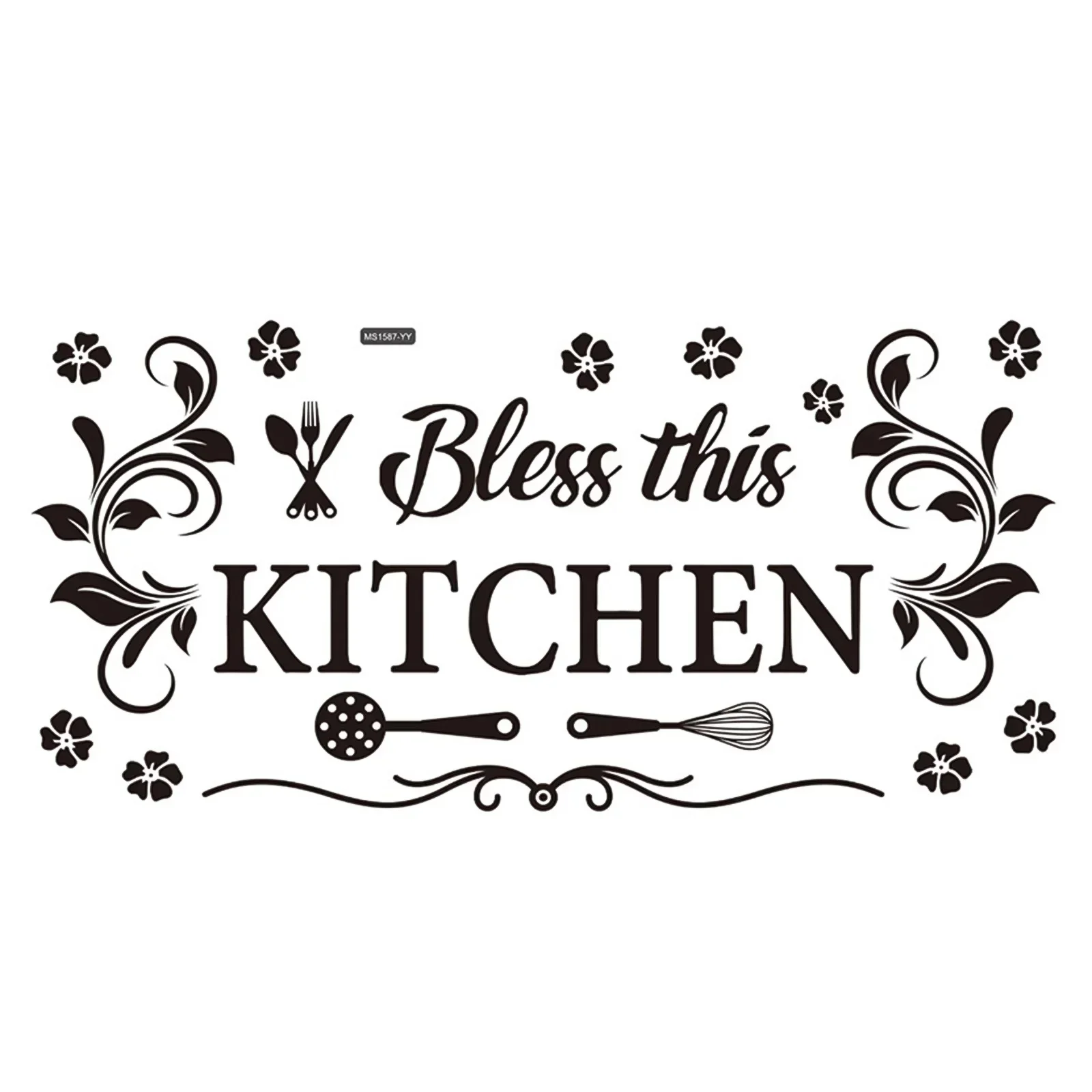 Adhesive Wallpapers Kitchen Supplies Pattern Wall Sticker For Kitchen Restaurant Background Decoration Mural Art Home Decor