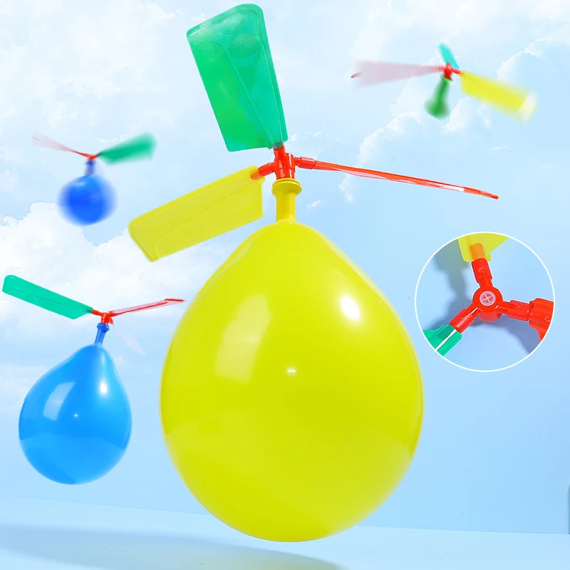 1~10 Stück Ballon-Rückstoßflugzeug, Geburtstagsparty-Geschenke, Piñata-Füller, Geschenktüte, DIY, wissenschaftliches Experiment, pädagogische Requisiten TMZ – Detail 2