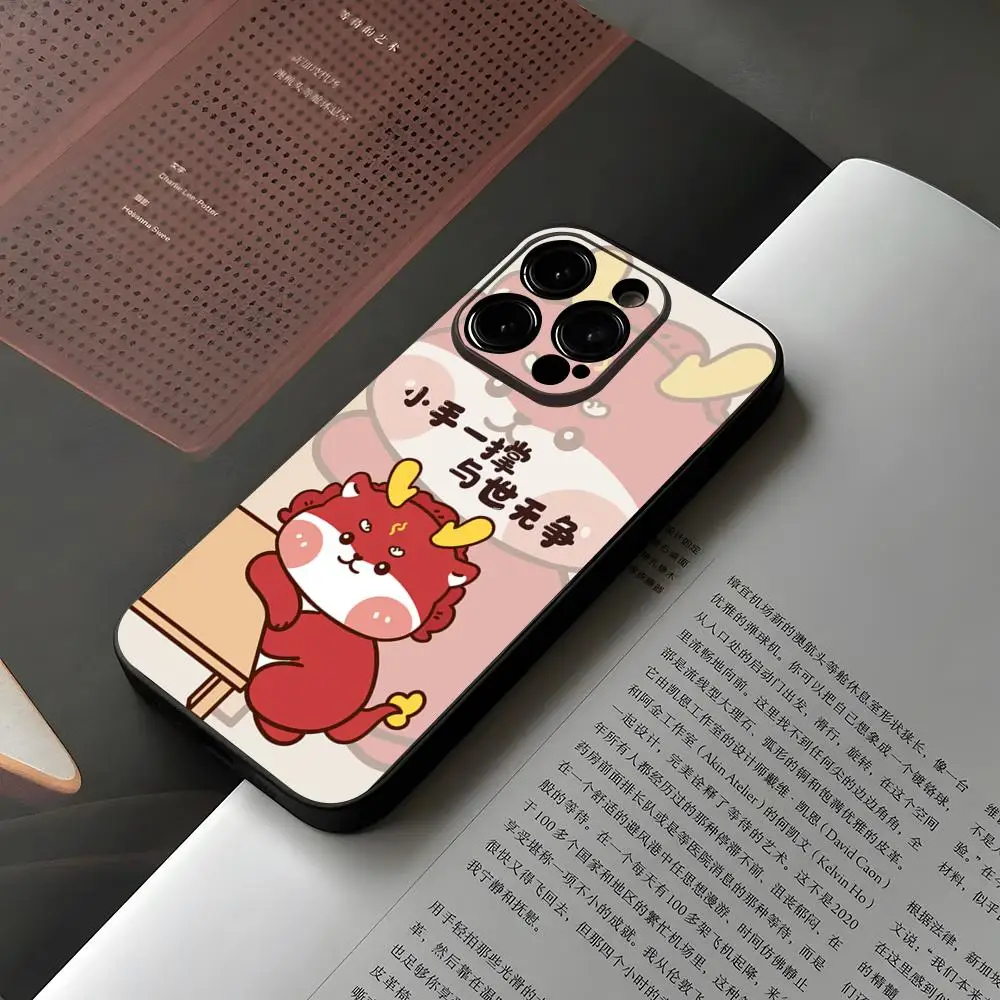New Year 2024 Dragon Phone Case For Iphone 15 12 14 Se 2022 Pro Max 11 13 Xr X Xs Mini Plus Funda Shell Cover