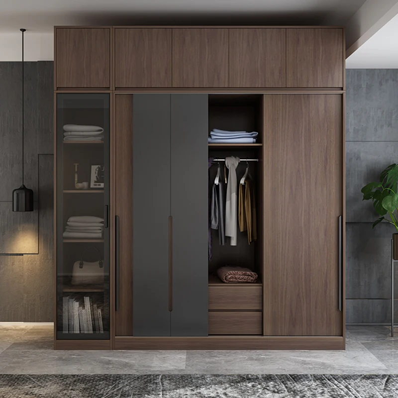 

Pantry Wardrobe Wooden Japanese Simple Organizer Multifunctional Space Saving Korean Cabinets Drawers Roupeiro Luxury Furniture