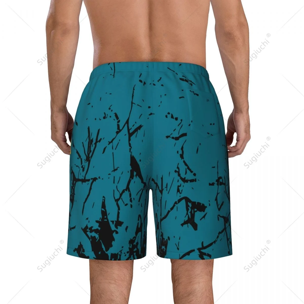 Men's Bahamas Flag Beach Pants Board Shorts Surfing Boys Soccer Cycling Swimwear Running Polyester 2