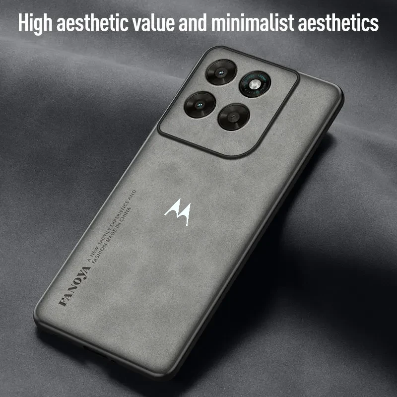 Premium Sheepskin Leather Business Logo Shockproof Slim Case