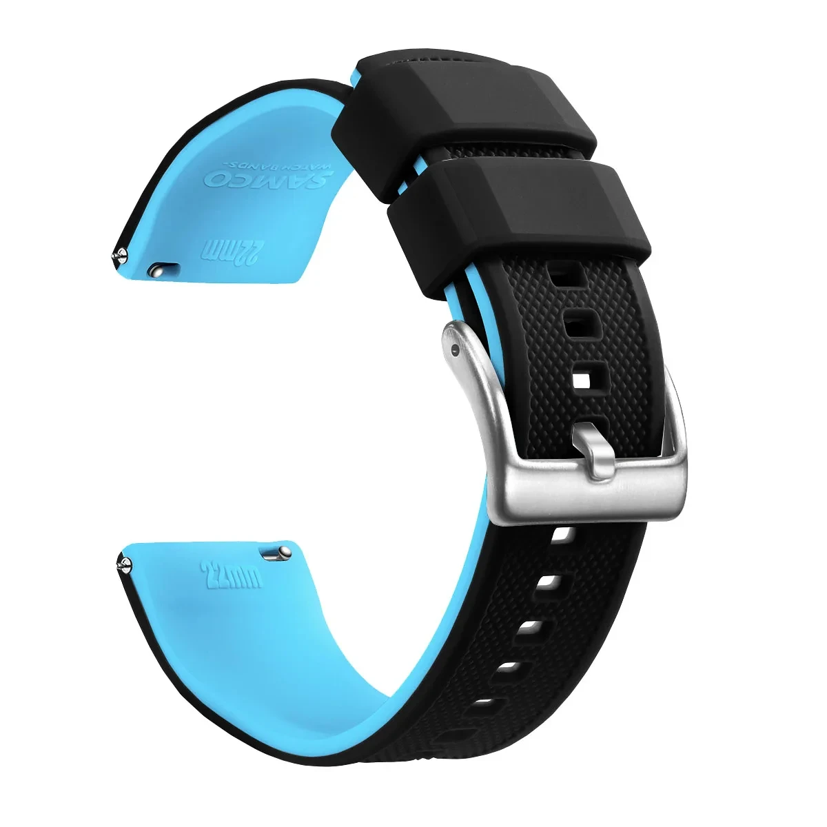 Enhanced Quick Release Silicone Watch Strap - Premium Rubber Band Replacement