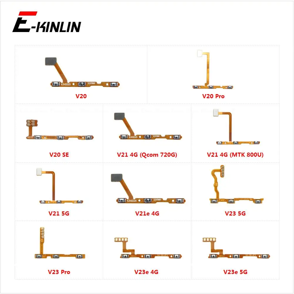 Enhanced Power and Volume Button Flex Cable Ribbon