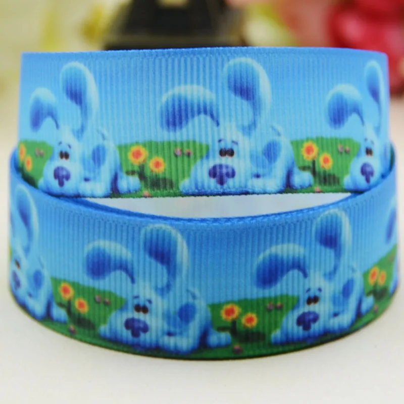 22Mm 25Mm 38Mm 75Mm Blues Clues Personaggio Dei Cartoni Animati Stampato Nastro Del Grosgrain Decorazione Del Partito 10 Yards X-05205