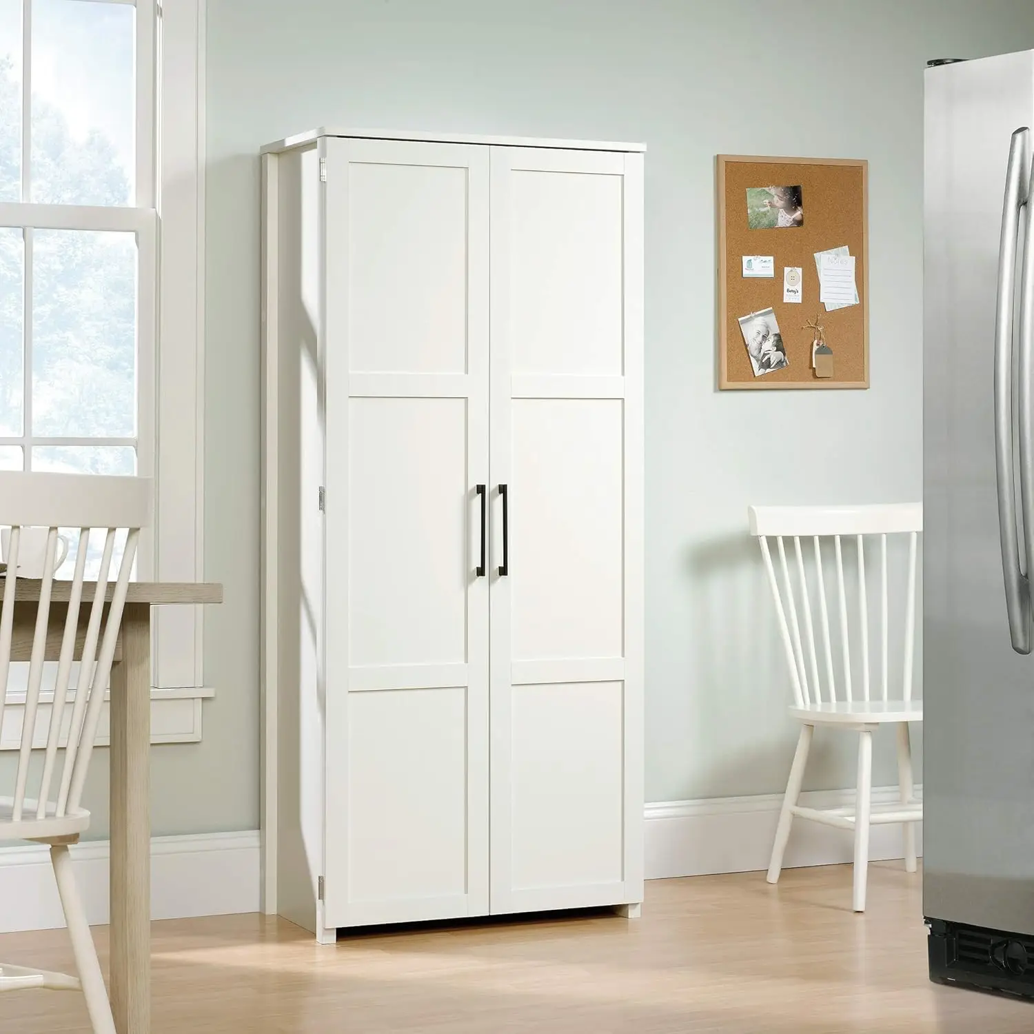 Storage Pantry cabinets, L: 30.71" x W: 17.21" x H: 68.82", White finish