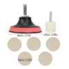 Car Windscreen Glass Scratch Remover 100g Cerium Oxide Powder Polishing Kit Wheels Set Polish Pads 3