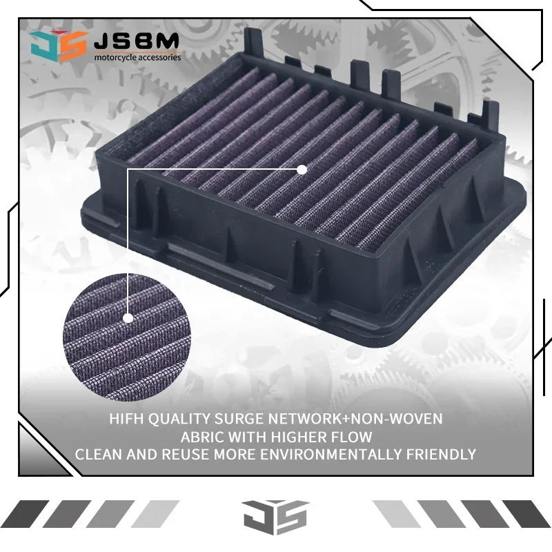 

JSBM Motorcycle Washable Air Filter Intake Cleaner For KTM 125 200 250 390 DUKE 250 ADV 390 Adventure 2017 2018 2019 2020 2021