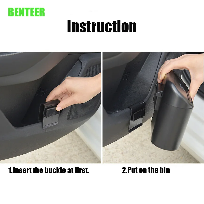 Plastic Car Storage Box Trash Can Volkswagen TROC T-ROC Auto Accessories